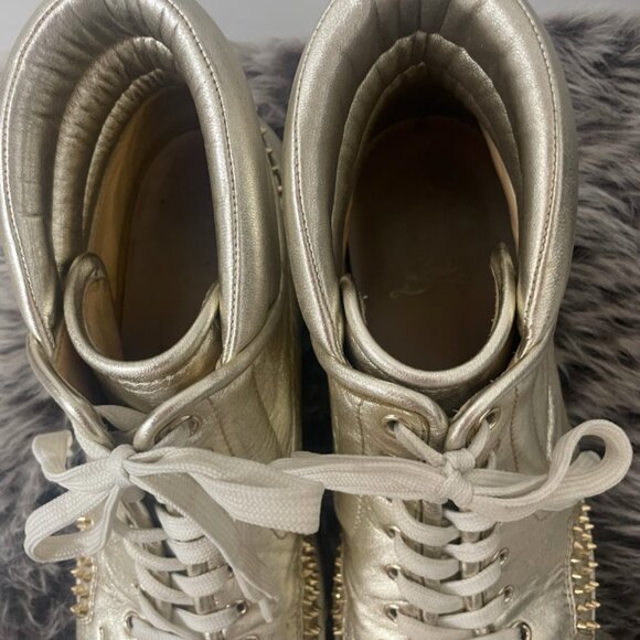 Louboutin Mens Sporty Dude Low Flat Sneakers Sz 44.5 - Picture 2 of 3